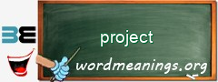 WordMeaning blackboard for project